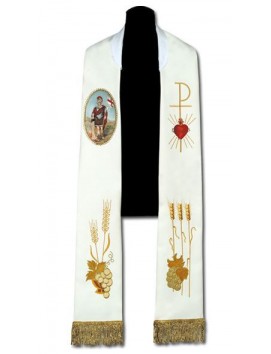 Stole with a painted icon of St. Florian (23)
