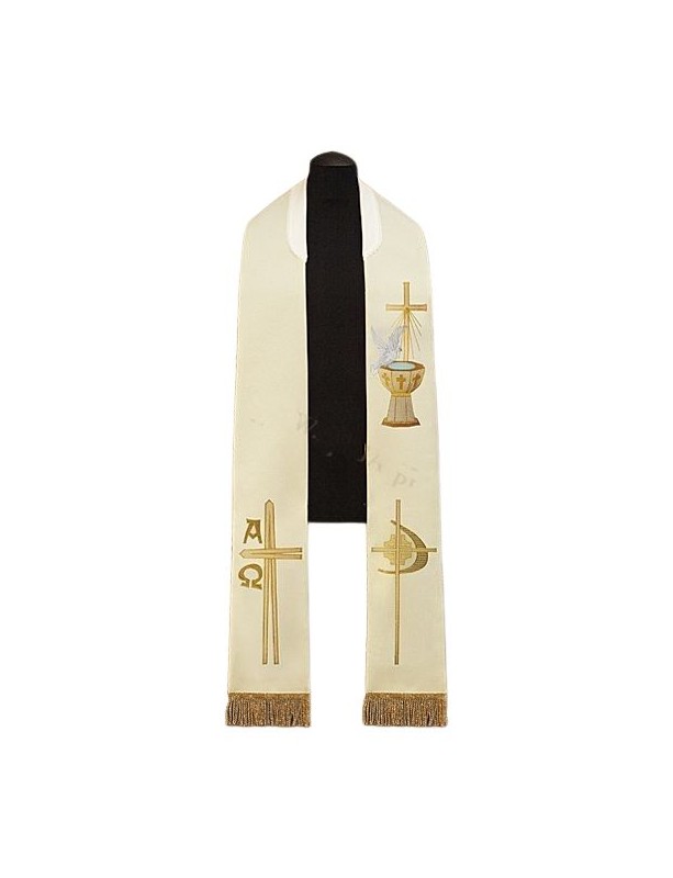 Stuła haftowana eucharystyczna