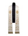 Embroidered stole - crosses, ears, roses (35)