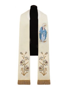 Embroidered stole - Our Lady Immaculate (37)