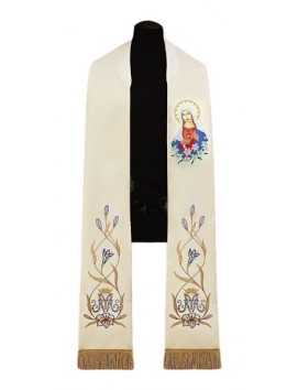 Embroidered stole Heart of the Mother of God (38)