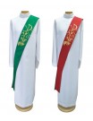 Deacon's stole - red/green