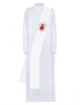 Estola de diácono com Coração de Jesus bordado (4)