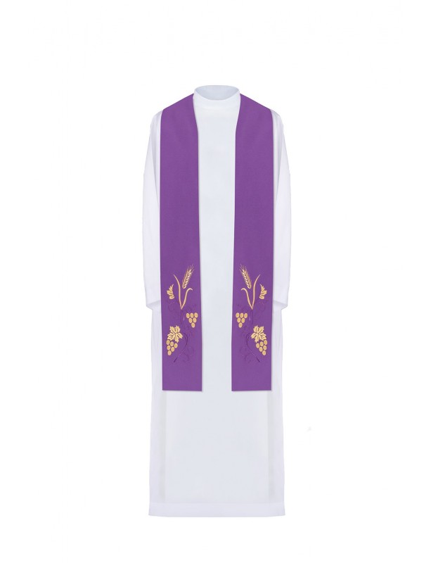 Stuła haftowana - kolory liturgiczne
