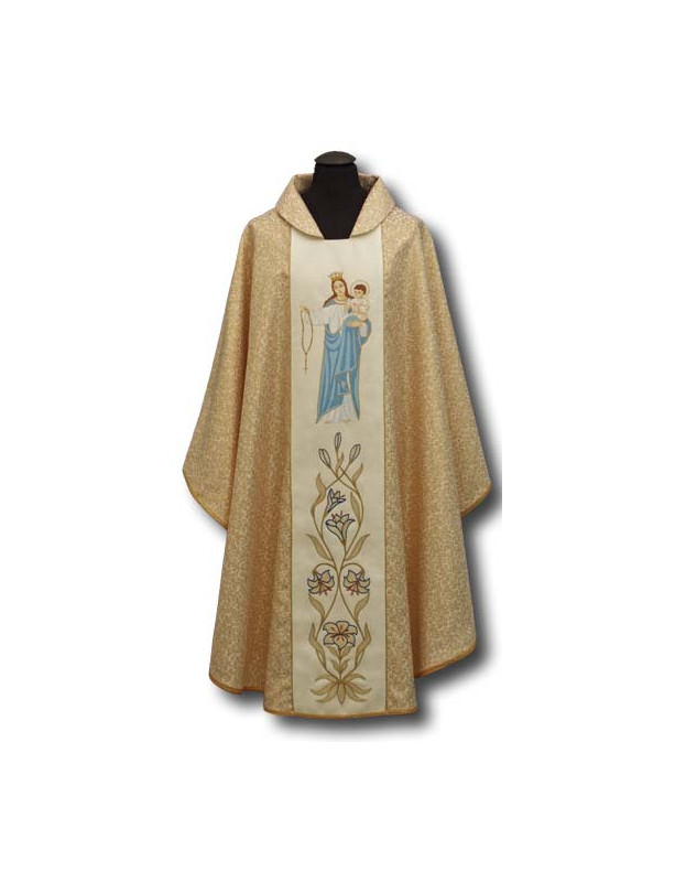 Embroidered chasuble Our Lady of the Rosary