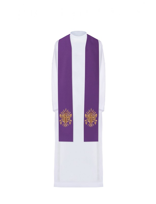 Stuła haftowana - kolory liturgiczne