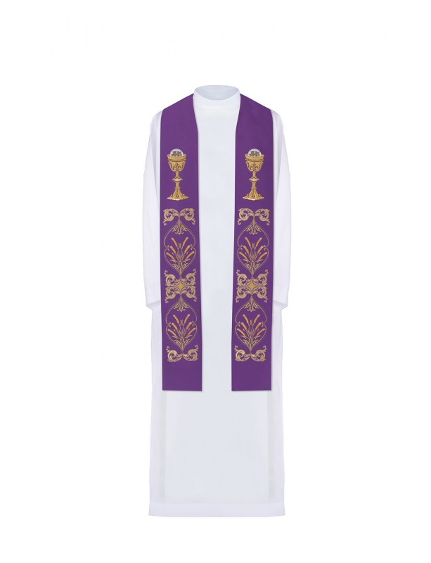 Stuła haftowana - kolory liturgiczne