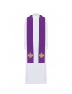 Embroidered stole Jerusalem Cross - liturgical colors (46)