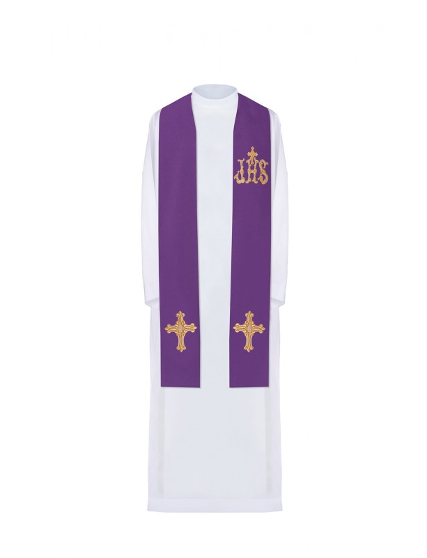 Gestickte Stola - liturgische Farben