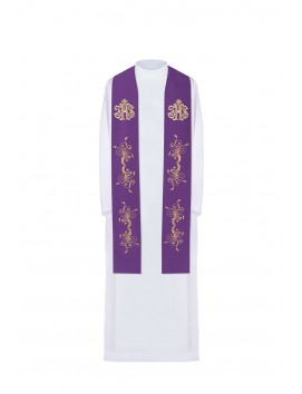 Stuła haftowana - kolory liturgiczne
