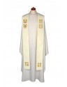 Alpha and Omega embroidered stole (A2)
