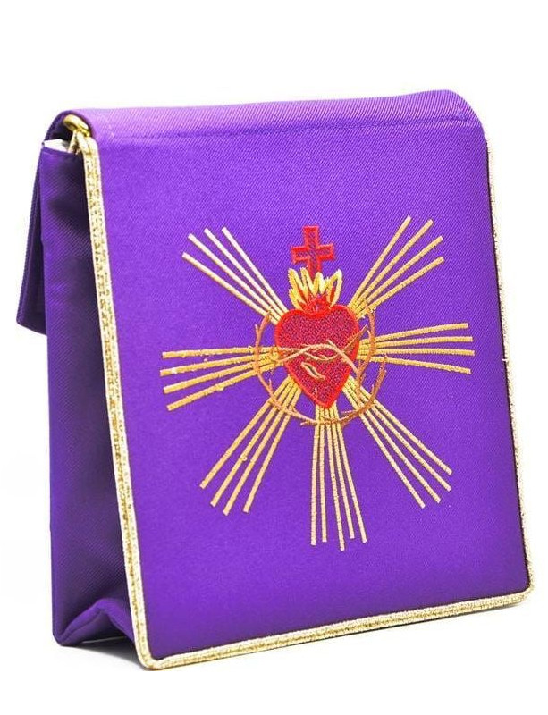 Purple Burse for Communion to the Sick – Sacred Heart Embroidery