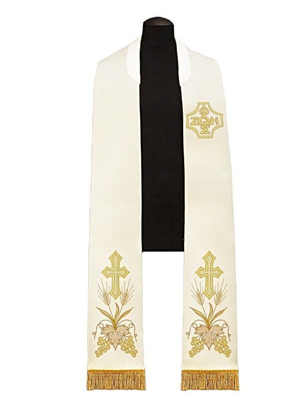 Embroidered stole Light of Life (FOS ZOE)