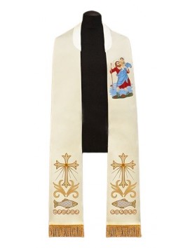 Vyšívaná štóla sv. Kristofora
