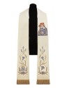 Étole brodée Notre-Dame du Calvaire