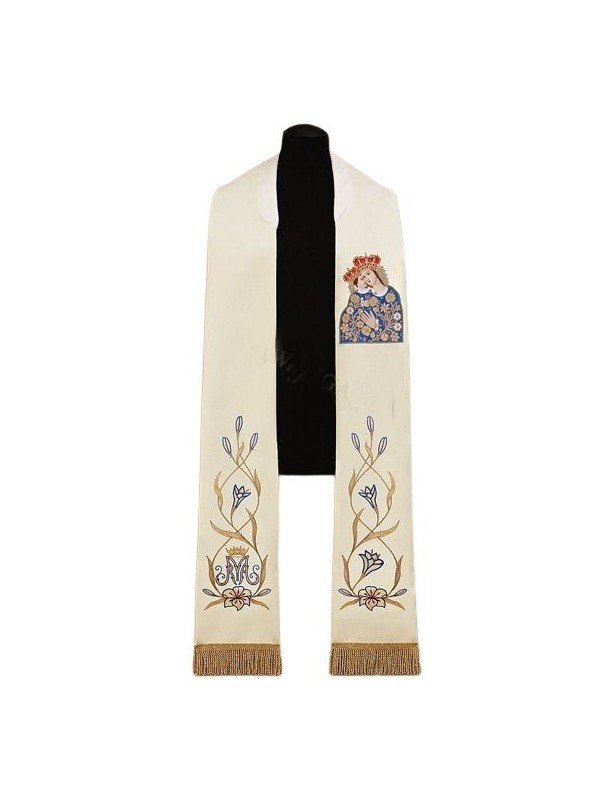 Embroidered stole Our Lady of Calvary