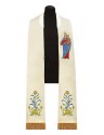 Étole brodée Notre-Dame Auxiliatrice des Fidèles
