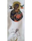 Embroidered stole Our Lady of Perpetual Help