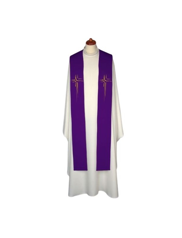 Hímzett stóla koncelebrációhoz - liturgikus színek (2)