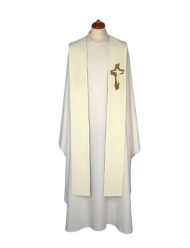 Stuła haftowana do koncelebry - kolory liturgiczne