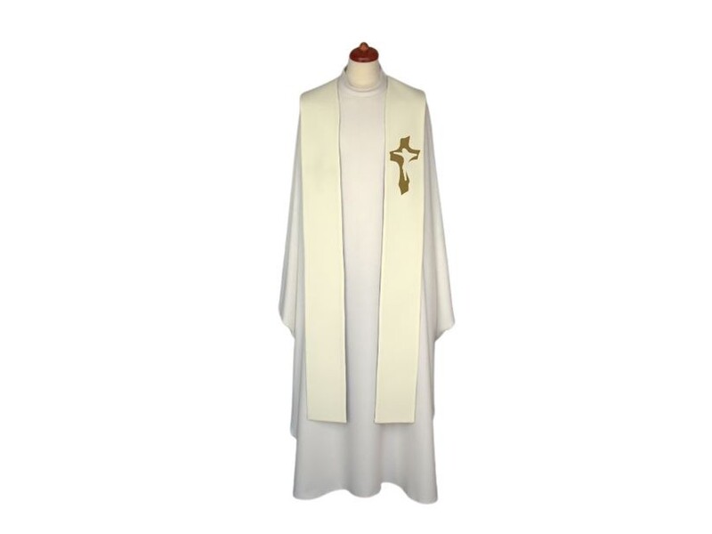 Vyšitá štola pro koncelebraci - liturgické barvy (5)