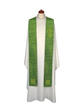 Embroidered stole, decorated with stones - liturgical colors (6)