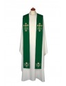 Stuła haftowana - kolory liturgiczne, bogaty haft (11)