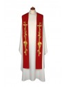 Stuła haftowana - kolory liturgiczne, bogaty haft (12)