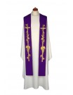 Embroidered stole - liturgical colors, rich embroidery (12)