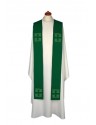Embroidered stole - liturgical colors, Crosses embroidery (13)
