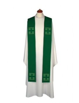 Embroidered stole - liturgical colors, Crosses embroidery (13)