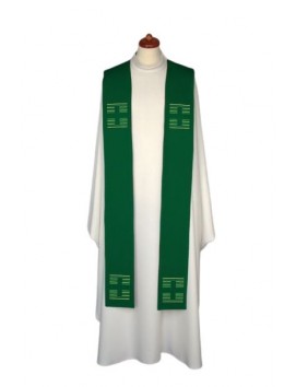 Hímzett stóla - liturgikus színek, Keresztek hímzése (13)