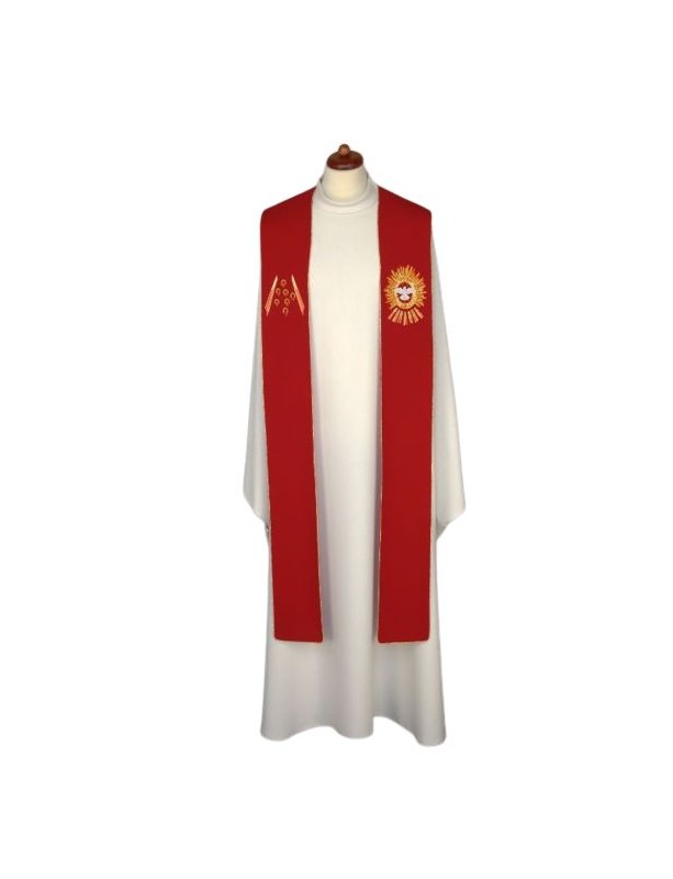 Embroidered stole - Symbols of the Holy Spirit (20)
