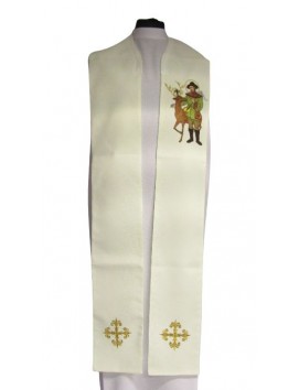 Embroidered stole of Saint Hubert (1)