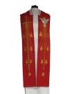 Holy Spirit stole - red embroidered