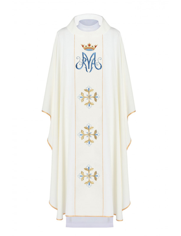 Marian Chasuble embroidered