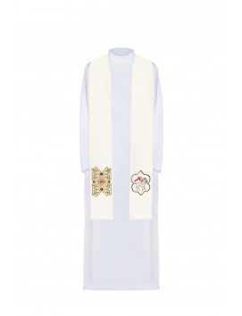 Embroidered stole with the motif of the Lamb - Agnus Dei