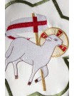 Embroidered stole with the motif of the Lamb - Agnus Dei