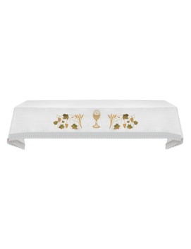Embroidered altar cloth - IHS and chalice