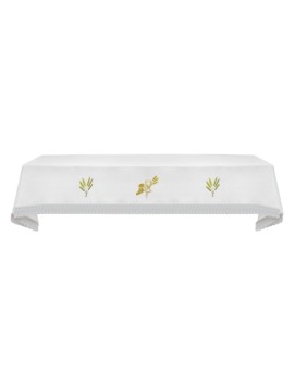 Nappe d'autel brodée - Calice, oreilles