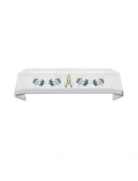 Embroidered altar cloth - Marian pattern (20)