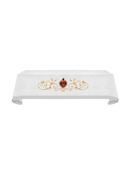 Embroidered altar cloth - Heart with crown