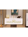 Nappe d'autel - symbole IHS brodé