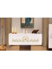 Nappe d'autel - symbole IHS brodé