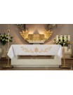 Altar cloth - embroidered gold IHS symbol