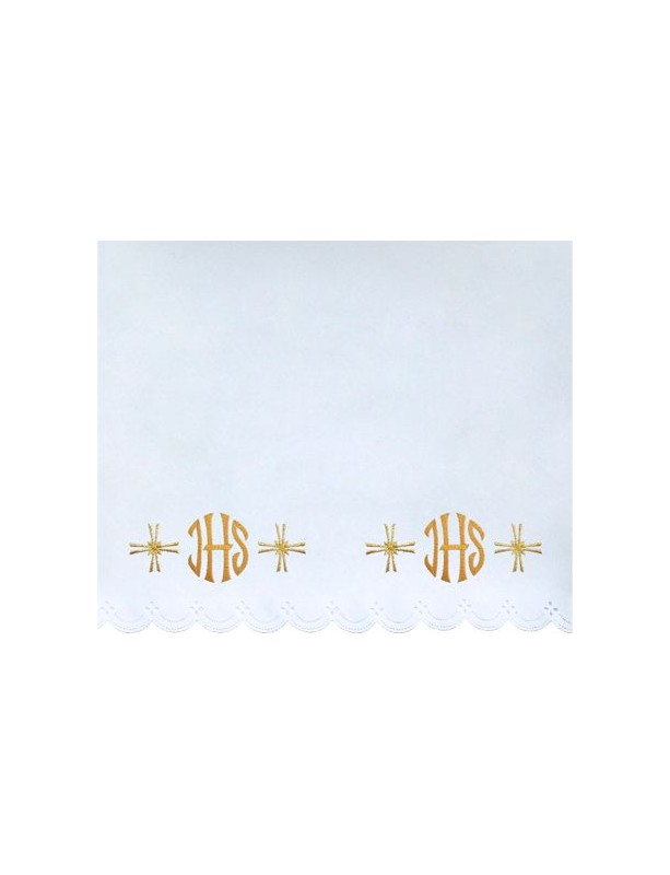 Nappe d'autel brodée