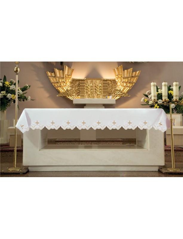 Nappe brodée IHS
