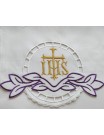 Embroidered altar cloth - IHS cross (71)