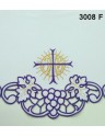 Embroidered altar cloth - IHS cross (73)