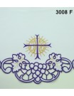 Embroidered altar cloth - IHS cross (73)